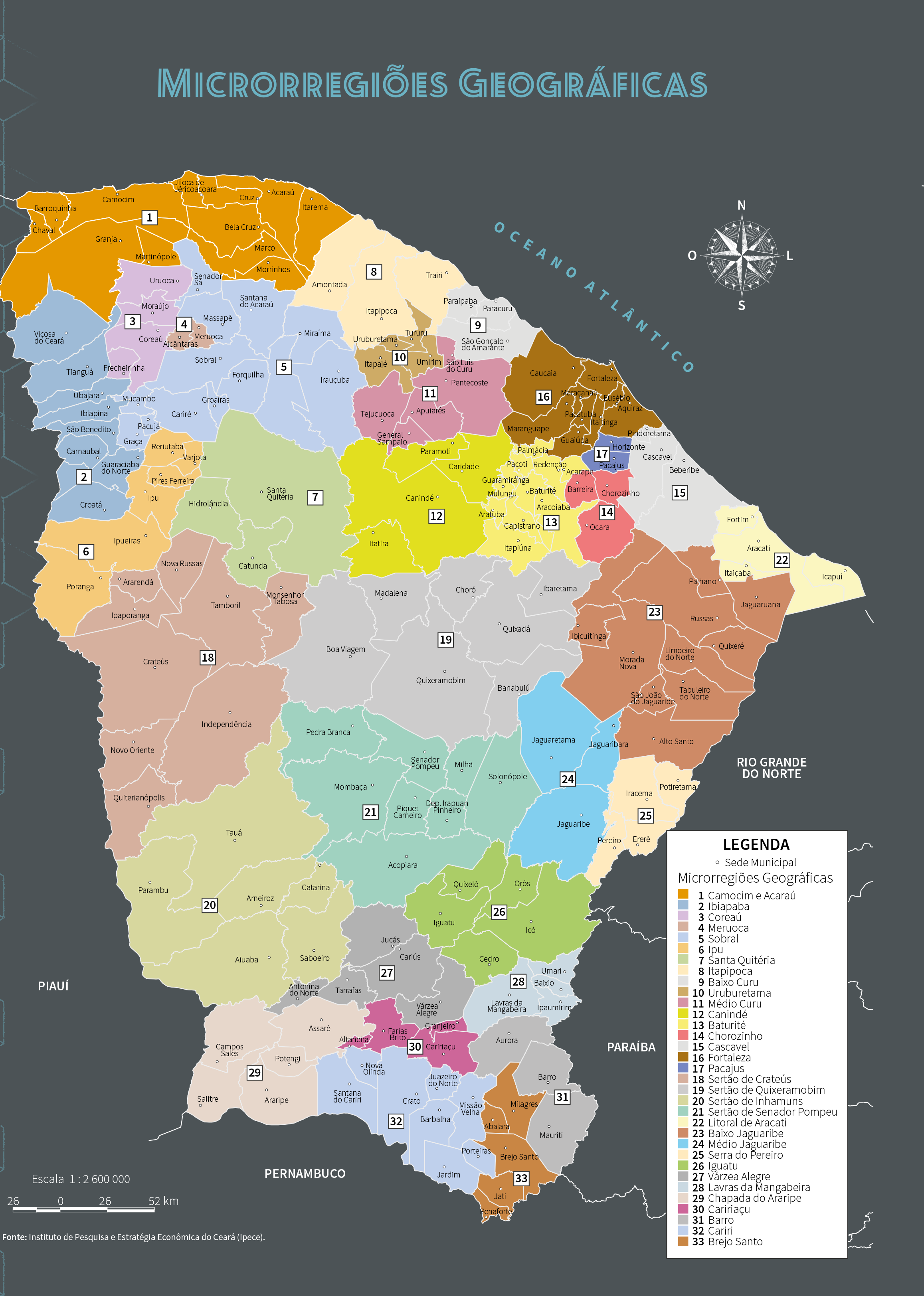 Microrregiões Geográficas Anuário do Ceará