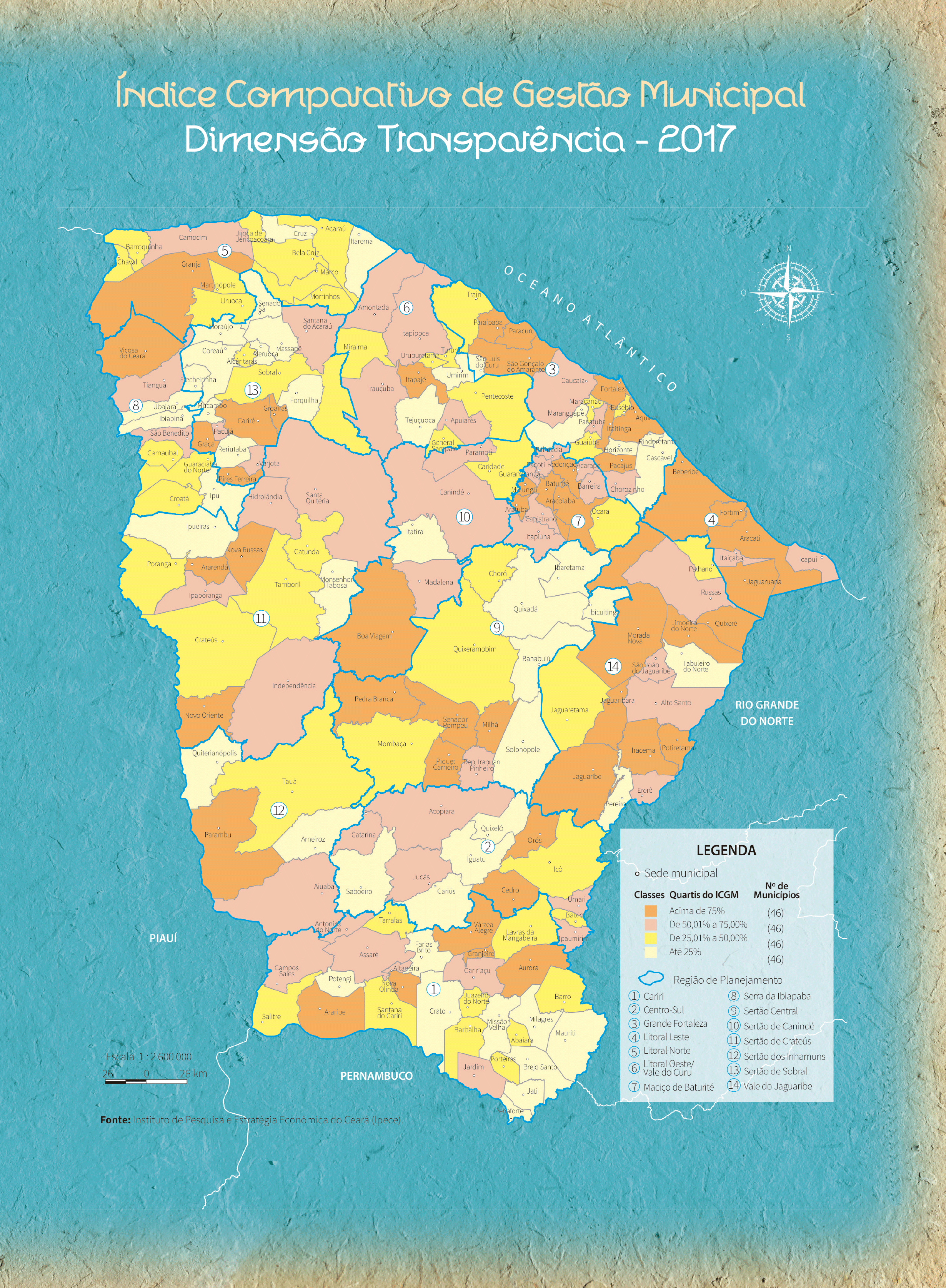 mapa Anuário do Ceará