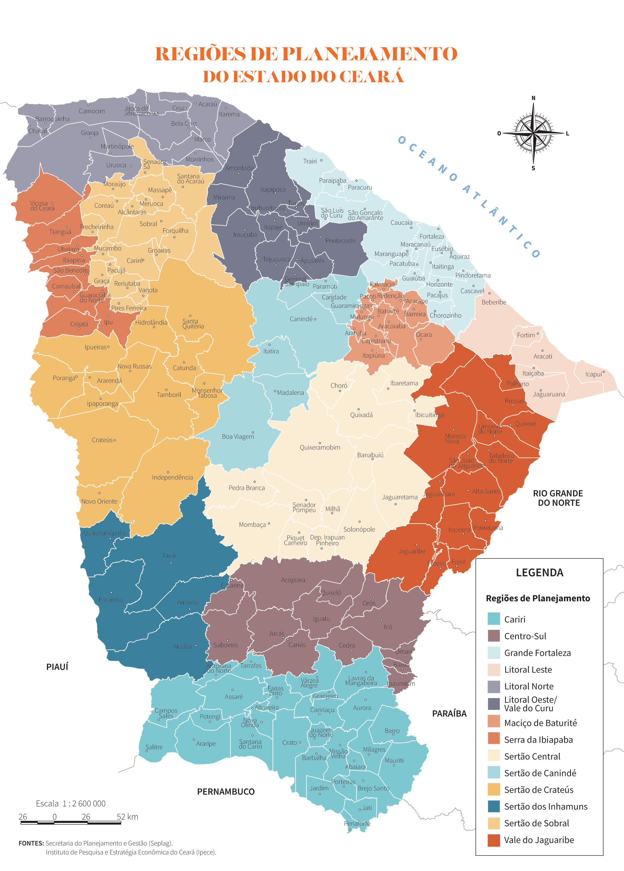 Regiões de Planejamento do Estado do Ceará - Anuário do Ceará